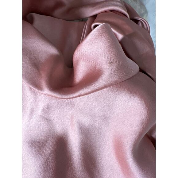 Social Bridesmaids Dress Scarf Tie High Neck Halter Slip Maxi Desert Rose XL - Picture 11 of 12